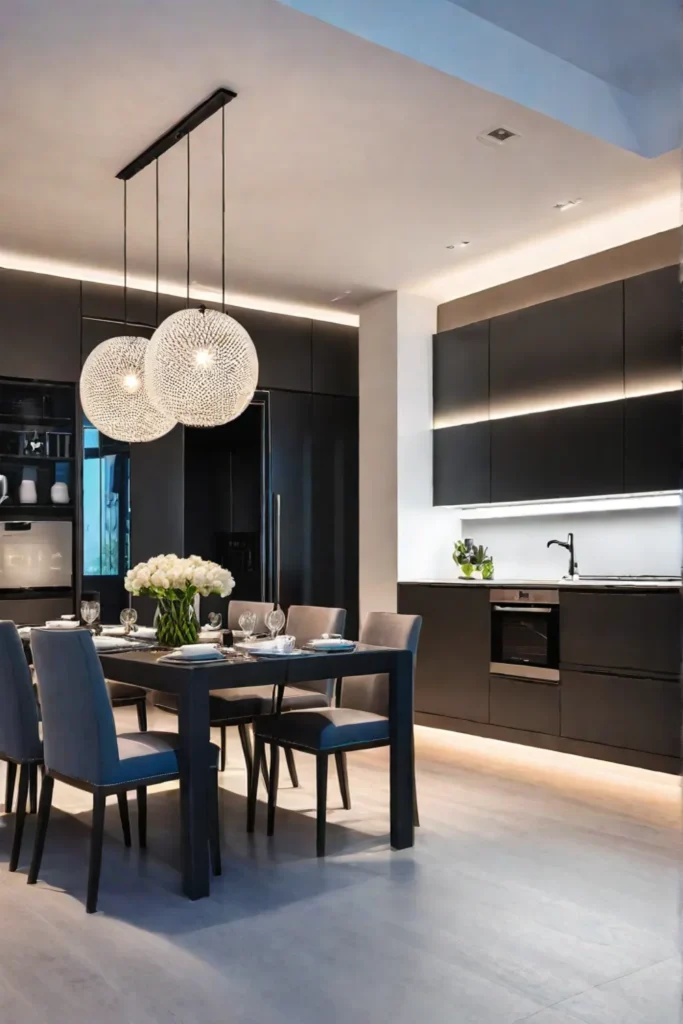 Controlling kitchen lights with a smartphone