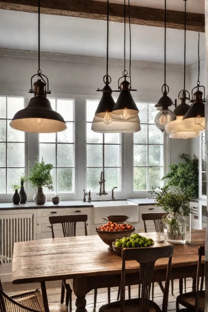 Cozy kitchen with warm lighting