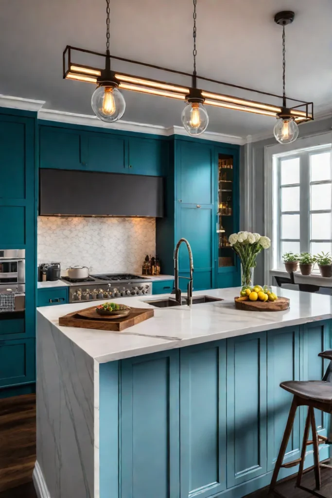 DIY kitchen island lighting
