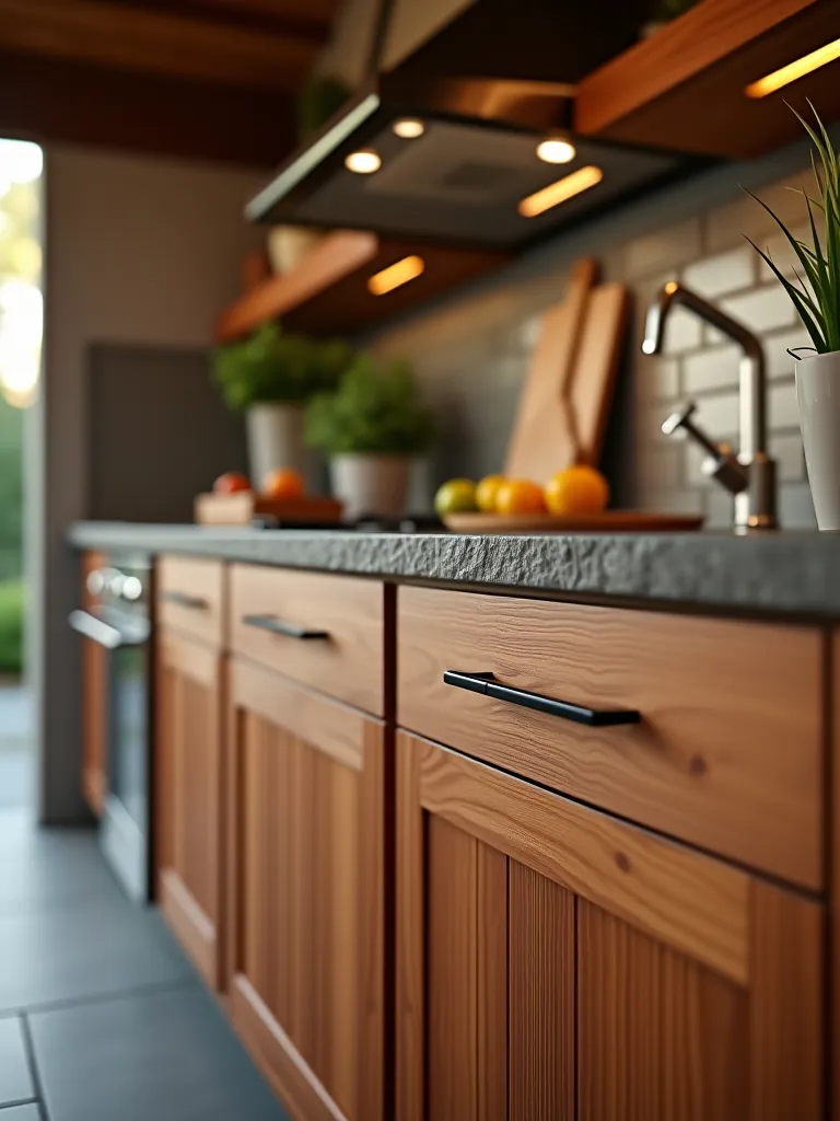 Durable outdoor kitchen cabinetry close up
