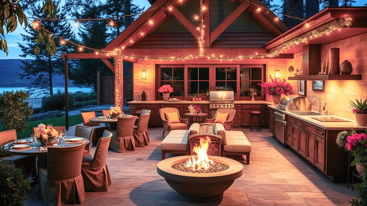 Outdoor Kitchen Lighting