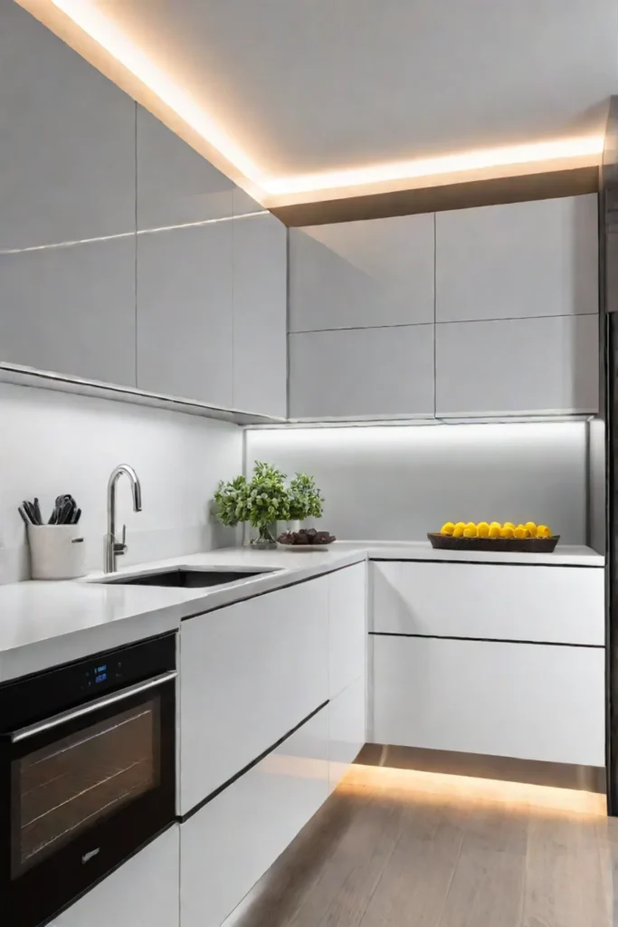 bright and clean kitchen with taskoriented lighting