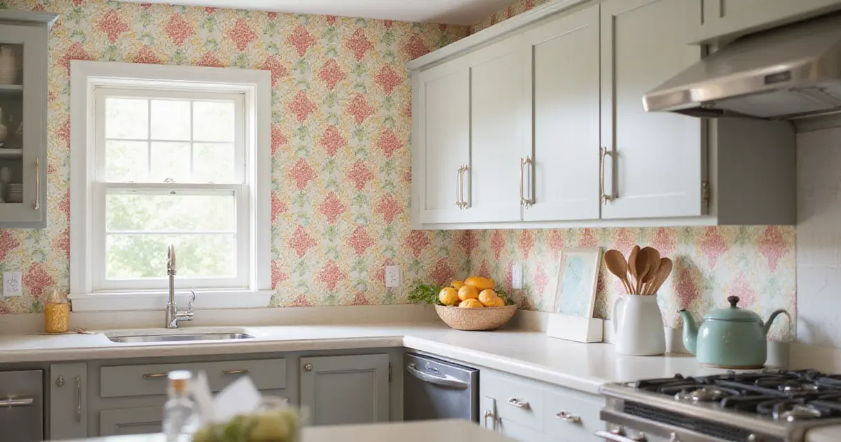 19 Kitchen Wallpaper Designs That Transform Your Space
