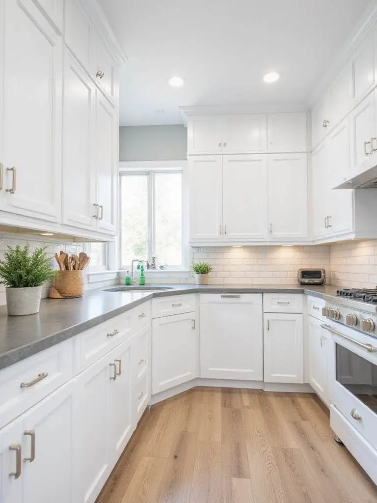 Beautifully remodeled kitchen with cohesive color palette and design style