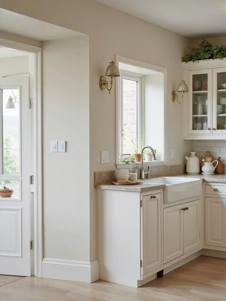 A stunning kitchen with high-quality wall paint showcasing durability and elegance.