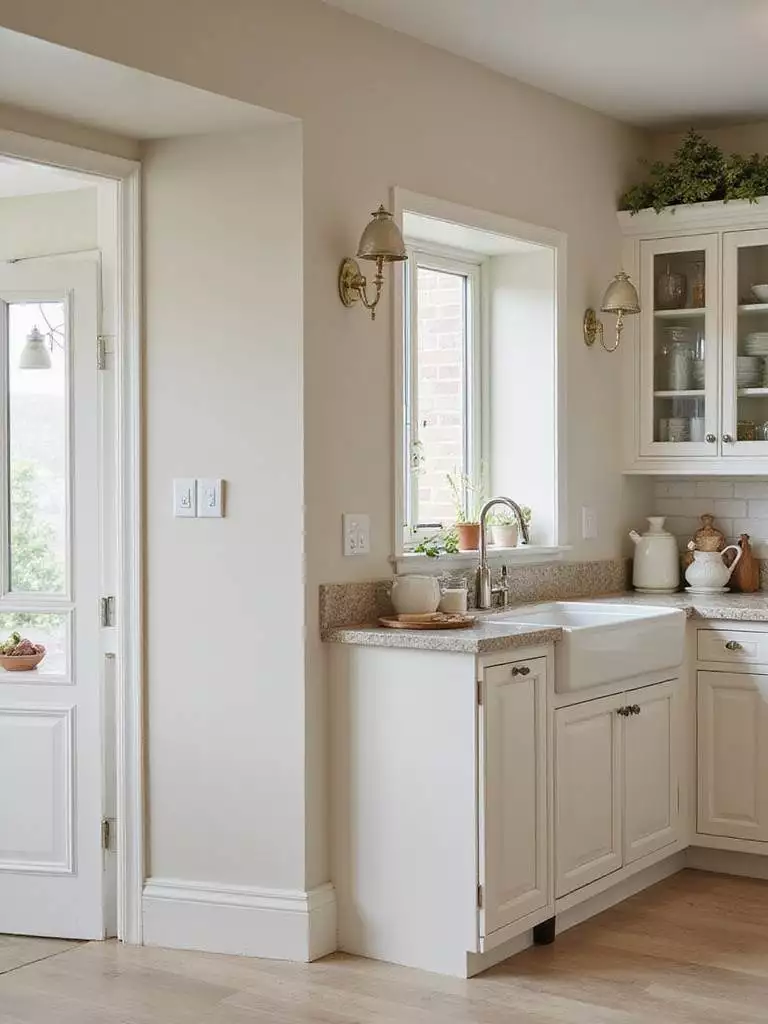 A stunning kitchen with high-quality wall paint showcasing durability and elegance.