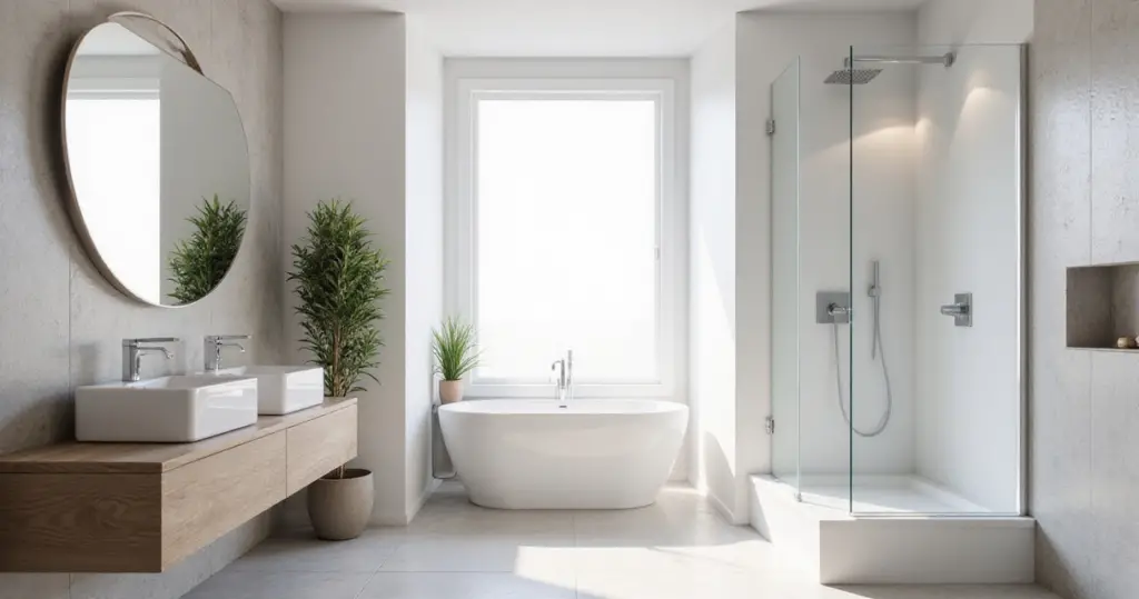 Your Guide to 21 Modern Bathroom Ideas for a Tech Friendly Zen Space